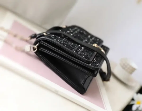 My Dior Top Handle Bag Black Canvas - Image 6