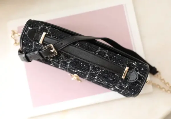 My Dior Top Handle Bag Black Canvas - Image 4