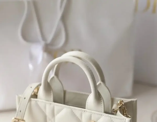 Dior Tote Book Mini White - Image 2