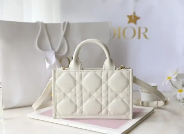 Dior Tote Book Mini White - Image 3