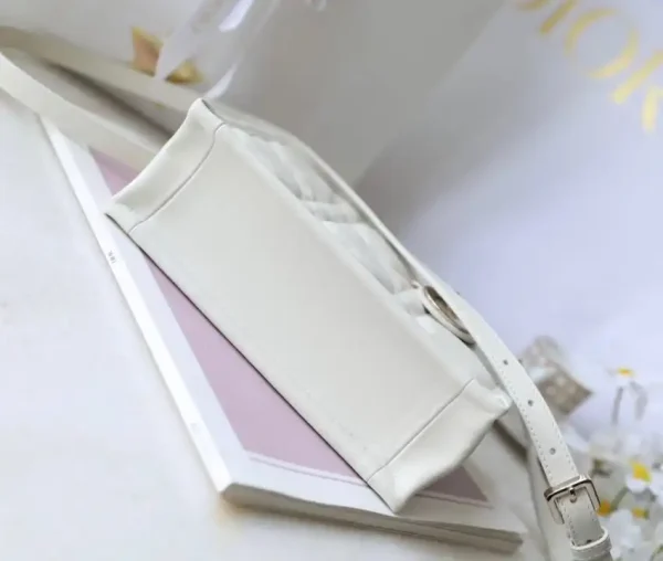 Dior Tote Book Mini White - Image 8