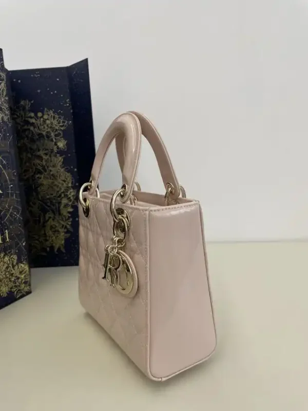 Lady Dior Patent Pink ABC - Image 5