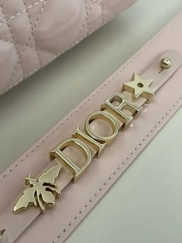 Lady Dior Patent Pink ABC - Image 7