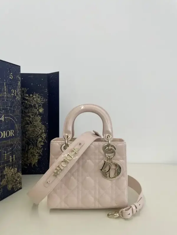 Lady Dior Patent Pink ABC