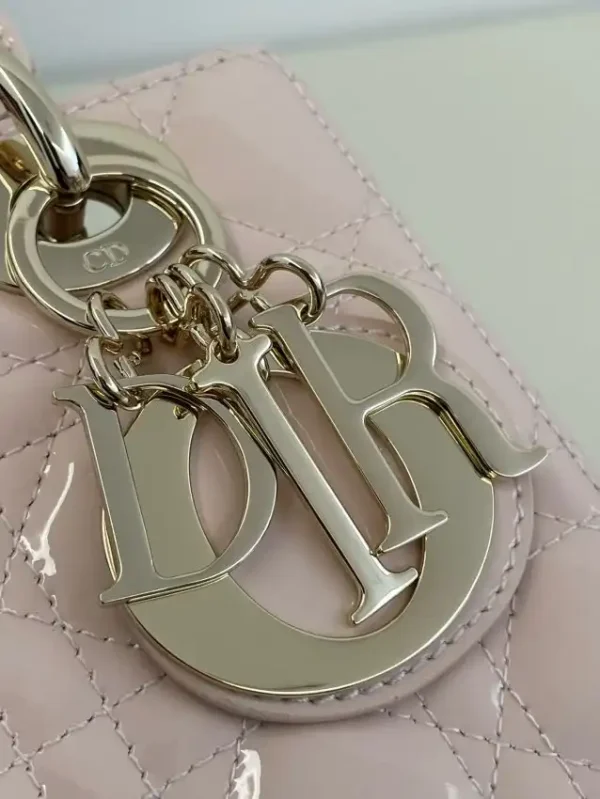 Lady Dior Patent Pink ABC - Image 9