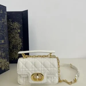 Dior Jolie Top Handle White