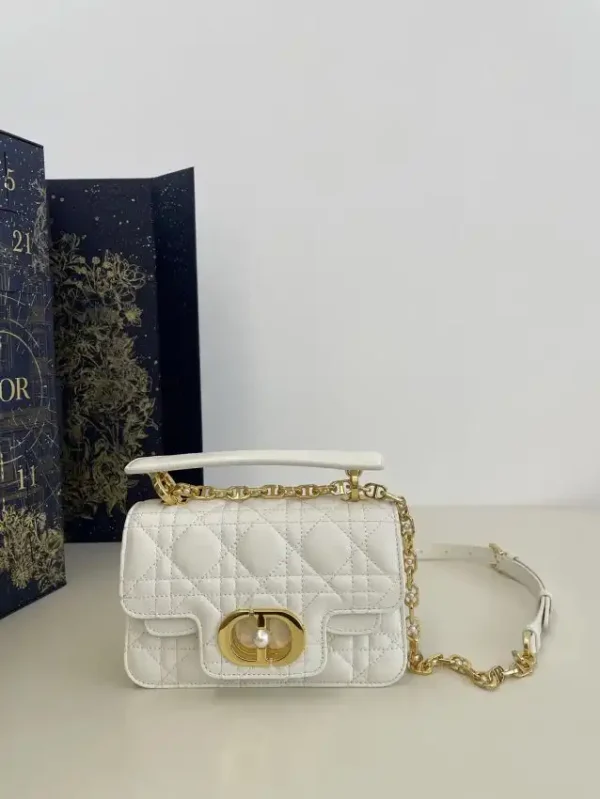 Dior Jolie Top Handle White