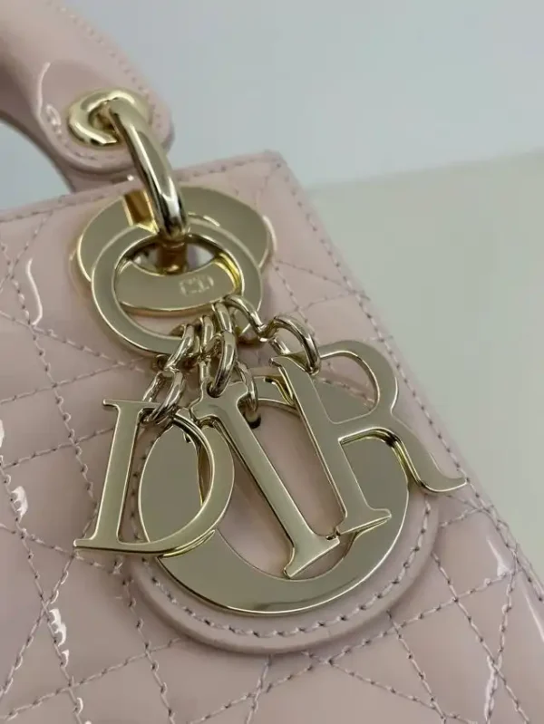 Lady Dior Mini Pink Patent - Image 2