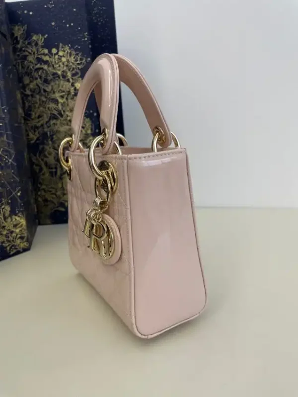 Lady Dior Mini Pink Patent - Image 7