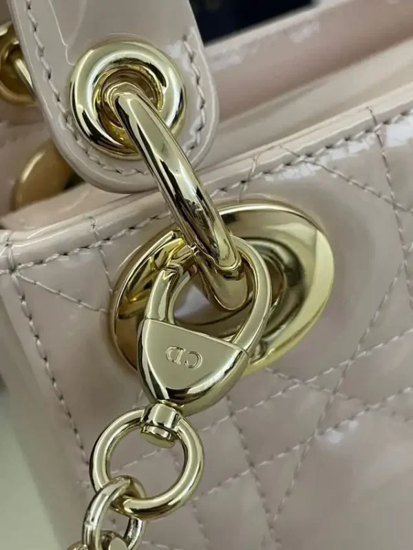 Lady Dior Mini Pink Patent - Image 8