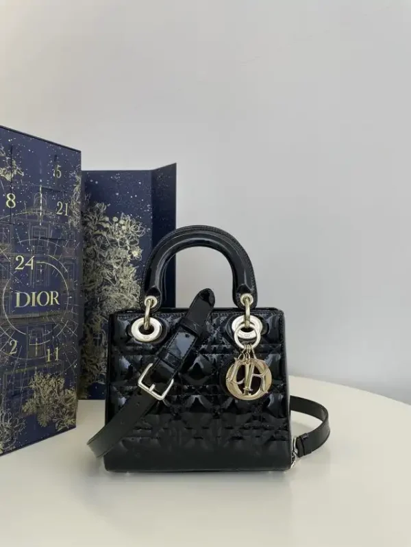 Lady Dior Mini Black Patent