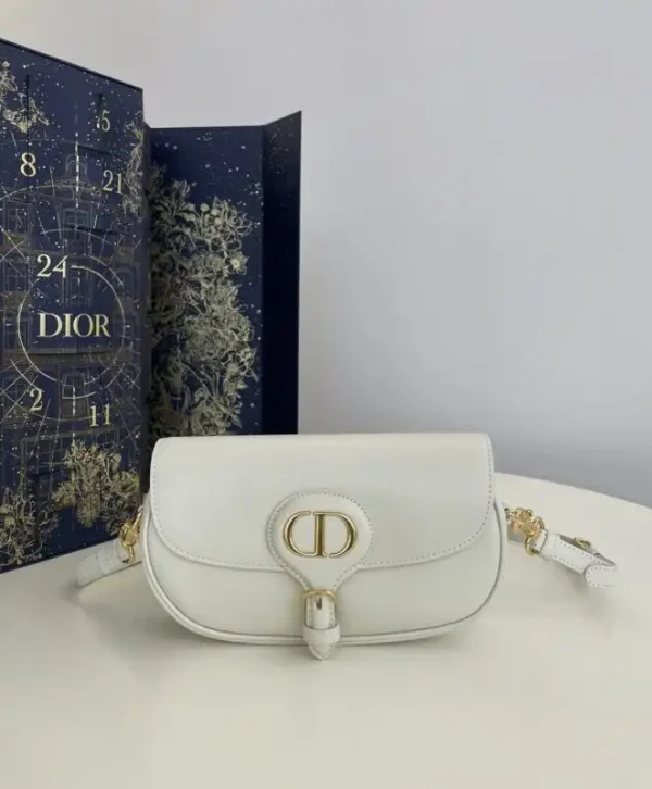 Dior Bobby East-West White