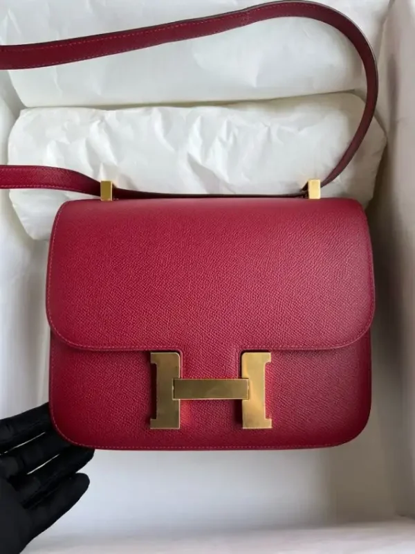 Hermes Constance 24cm Red - Image 3
