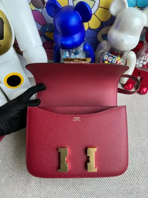 Hermes Constance 24cm Red - Image 5