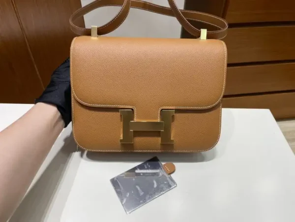 Hermes Constance 24cm Golden Brown