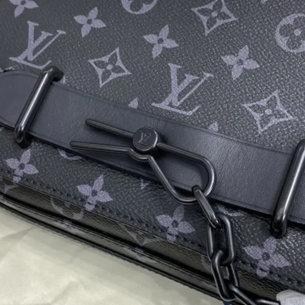 Louis Vuitton Steamer Messenger Black Canvas - Image 3