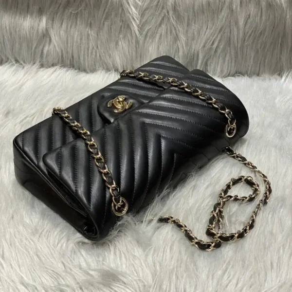 CHANEL Classic Flap 25cm V Black - Image 8
