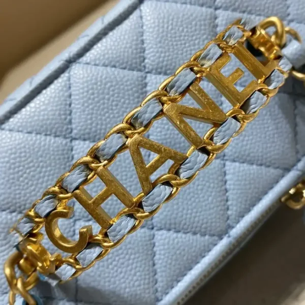 CHANEL 22S Handle Box Bag Blue - Image 5