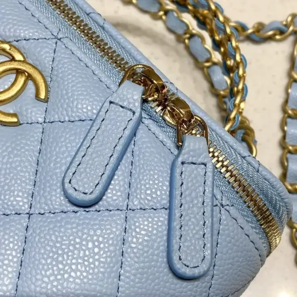 CHANEL 22S Handle Box Bag Blue - Image 7