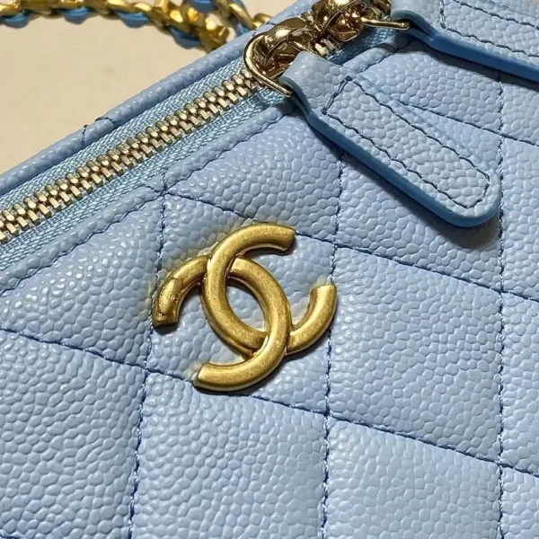 CHANEL 22S Handle Box Bag Blue - Image 8