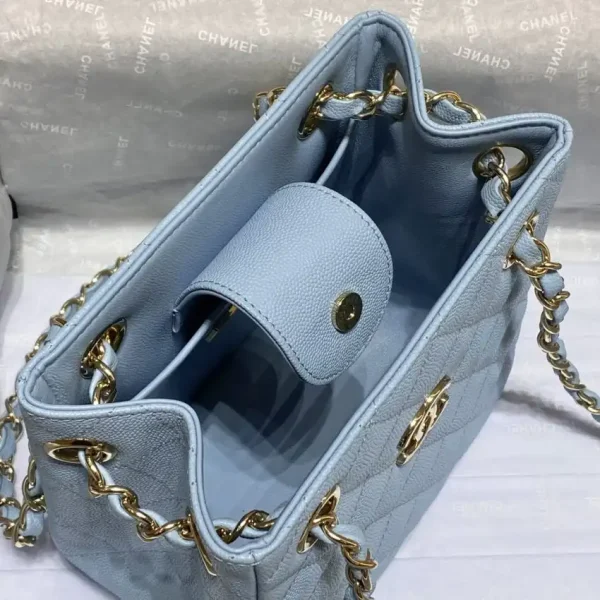 CHANEL 22S Hubo Bag Light Blue - Image 3