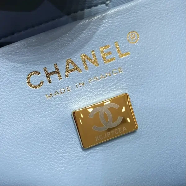 CHANEL 22S Hubo Bag Light Blue - Image 11