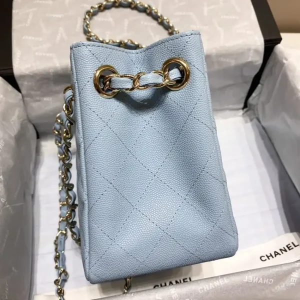 CHANEL 22S Hubo Bag Light Blue - Image 4