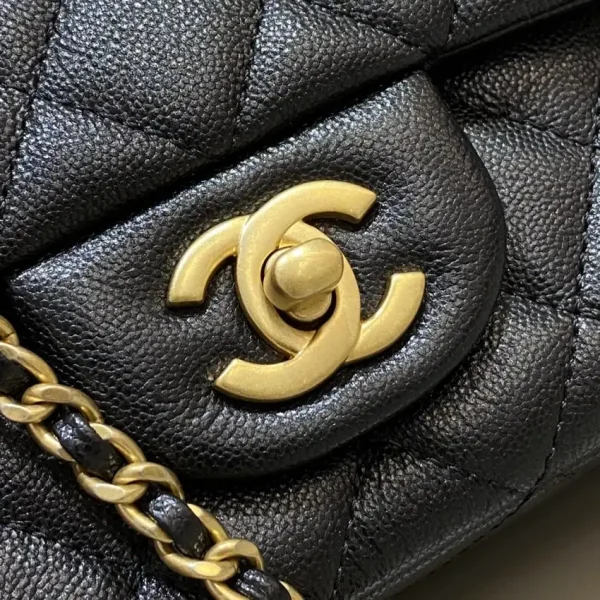 CHANEL CF 20 cm Handle Black - Image 4