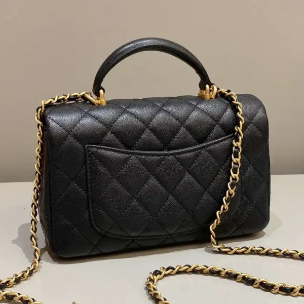 CHANEL CF 20 cm Handle Black - Image 5