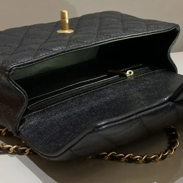 CHANEL CF 20 cm Handle Black - Image 9