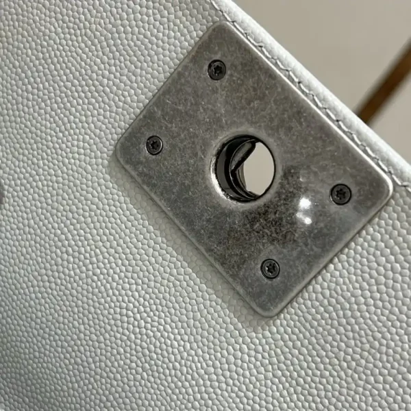 CHANEL Le Boy Grey Silver - Image 7
