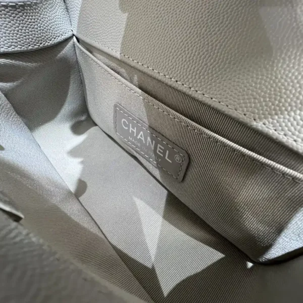 CHANEL Le Boy Grey Silver - Image 9