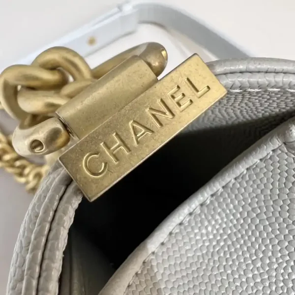 CHANEL Le Boy  Grey Gold - Image 6