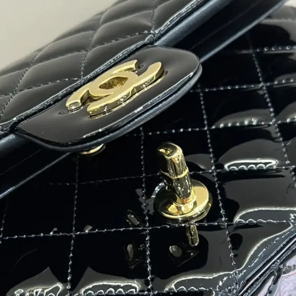 CHANEL Classic Flap 25cm Patent Black - Image 3