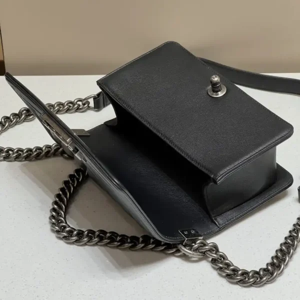 CHANEL Le Boy V Black – Silver - Image 2