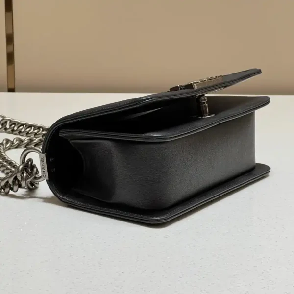CHANEL Le Boy V Black – Silver - Image 3