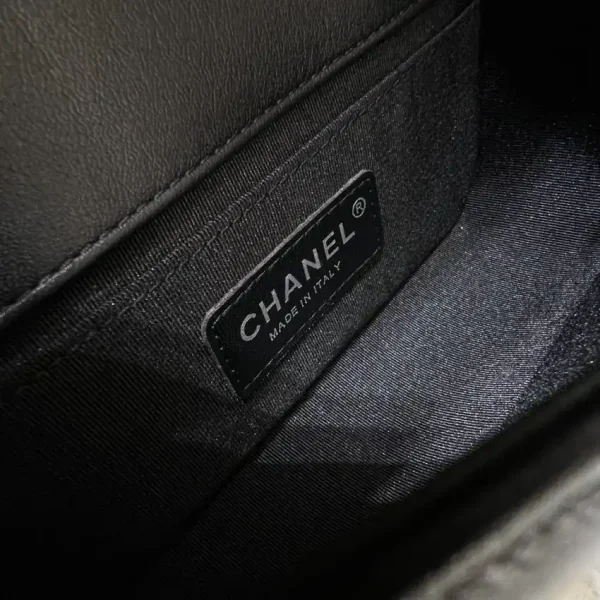 CHANEL Le Boy V Black – Silver - Image 4