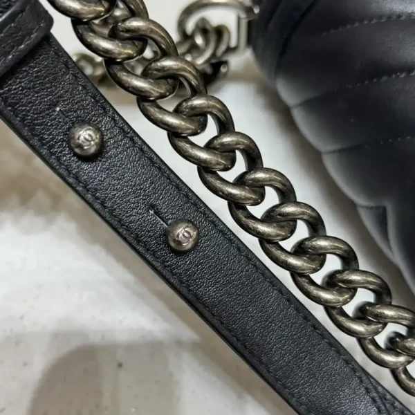 CHANEL Le Boy V Black – Silver - Image 6