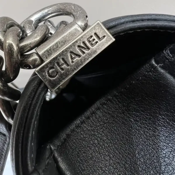 CHANEL Le Boy V Black – Silver - Image 7