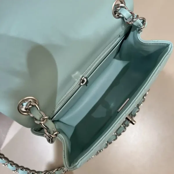 CHANEL Classic Flap 17cm Tiffany - Image 6
