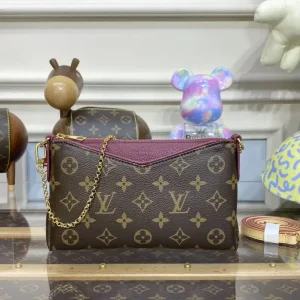 Louis Vuitton Pallas Clutch Bordo