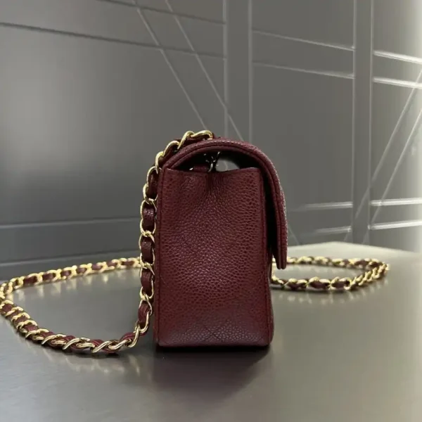 CHANEL Classic Flap 20cm  Burgundy - Image 2