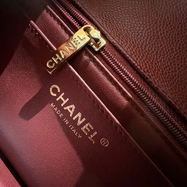 CHANEL Classic Flap 20cm  Burgundy - Image 3