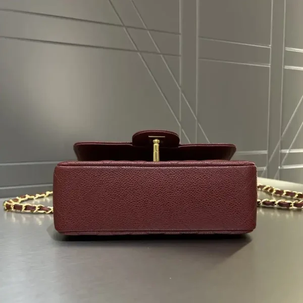 CHANEL Classic Flap 20cm  Burgundy - Image 4