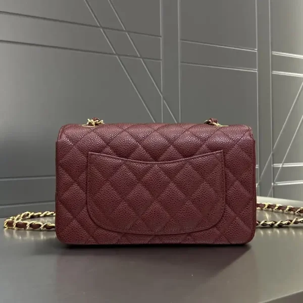 CHANEL Classic Flap 20cm  Burgundy - Image 5