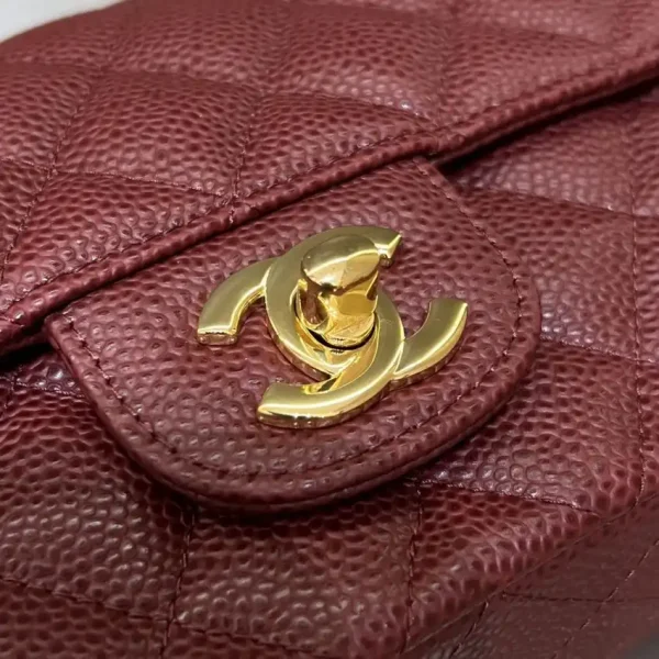 CHANEL Classic Flap 20cm  Burgundy - Image 7