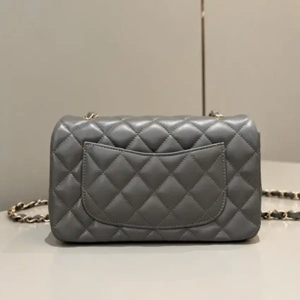 CHANEL Classic Flap 20cm Grey - Image 7