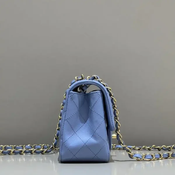 CHANEL Classic Flap 17cm Blue - Image 3