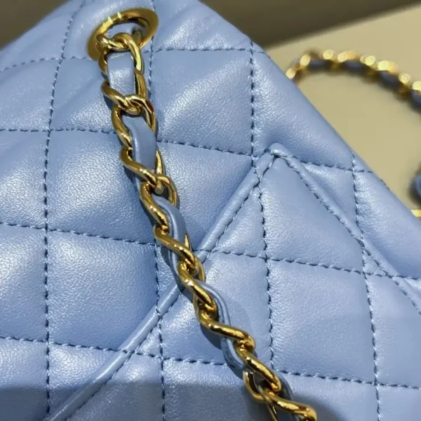 CHANEL Classic Flap 17cm Blue - Image 7
