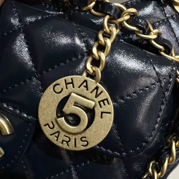 CHANEL Hobo Small Dark Blue - Image 7